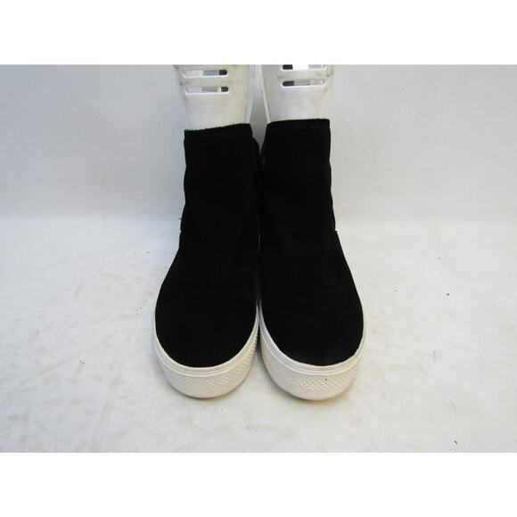 DV Dolce Vita Womens Size 8 M Black Suede Hidden Wedge Ankle Boots Bootie - Picture 5 of 11